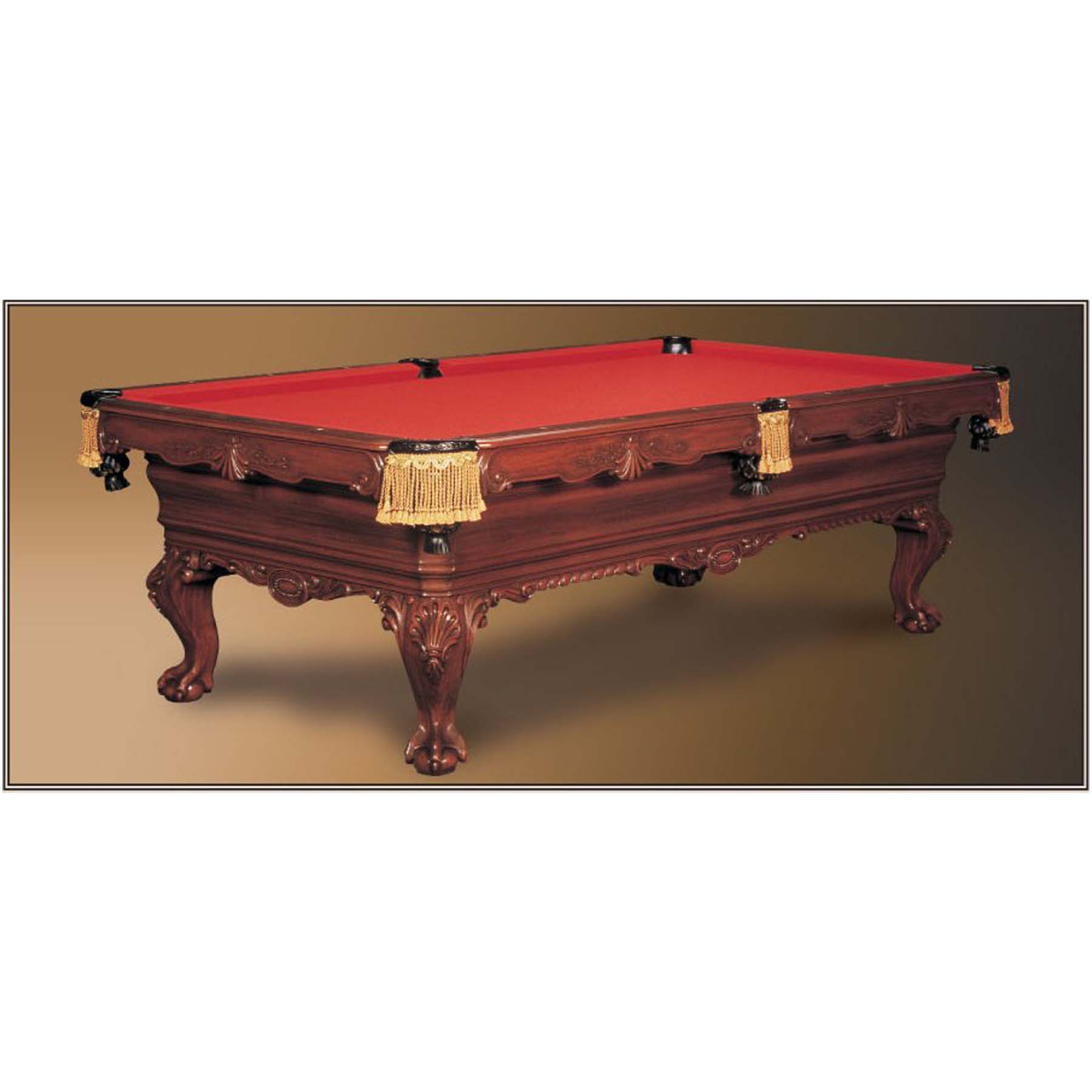 Allenton 8' Pool Table with Ball & Claw Leg